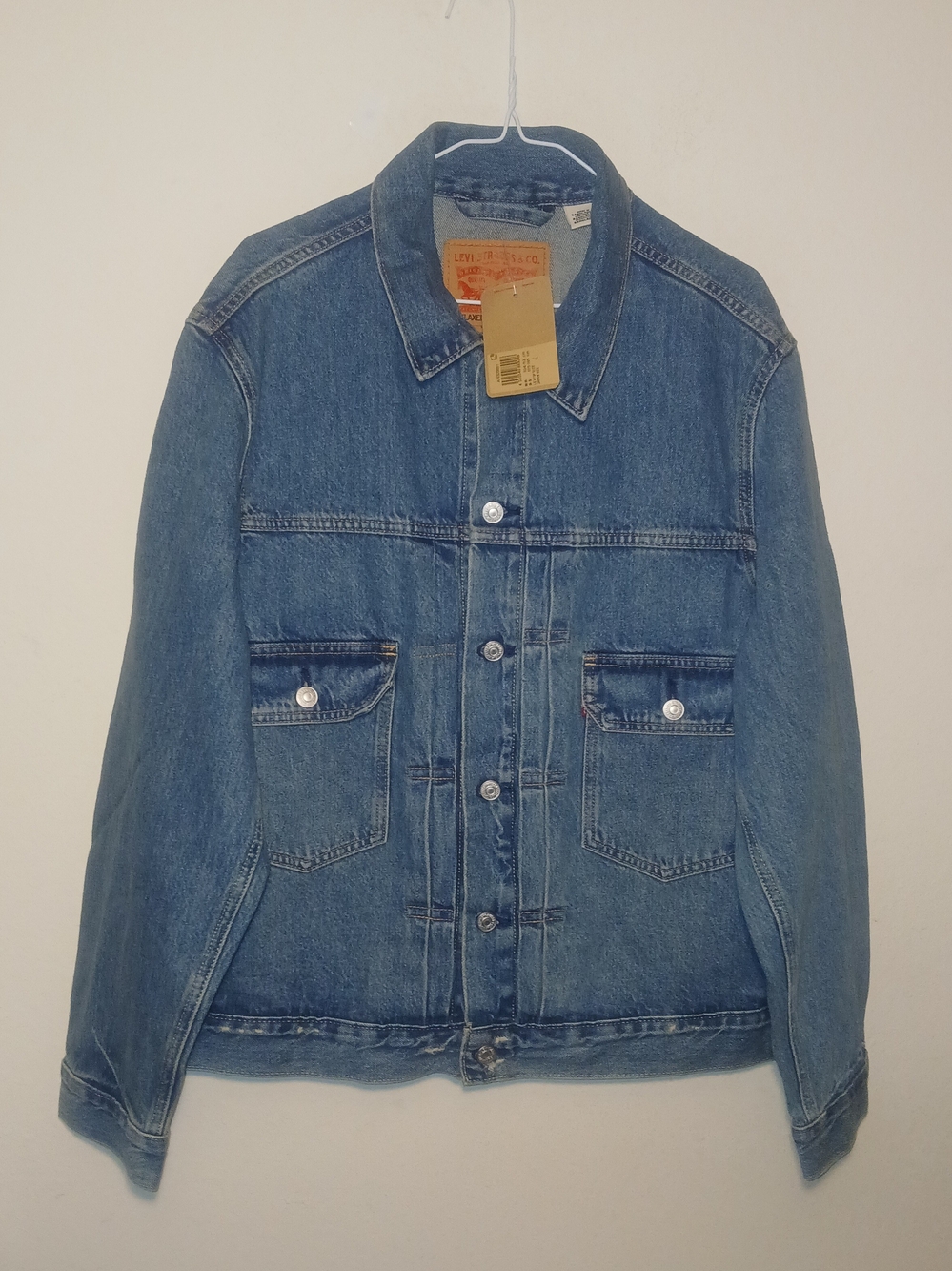 Levi's Type II Trucker Denim Jacket Medium Wash NWT Men's Size L A76320001